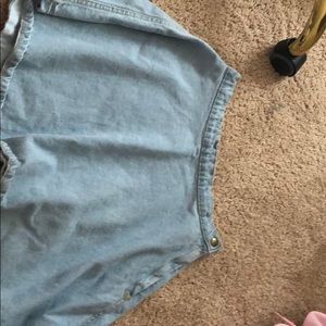 American Apparel Denim Skirt , Light Wash